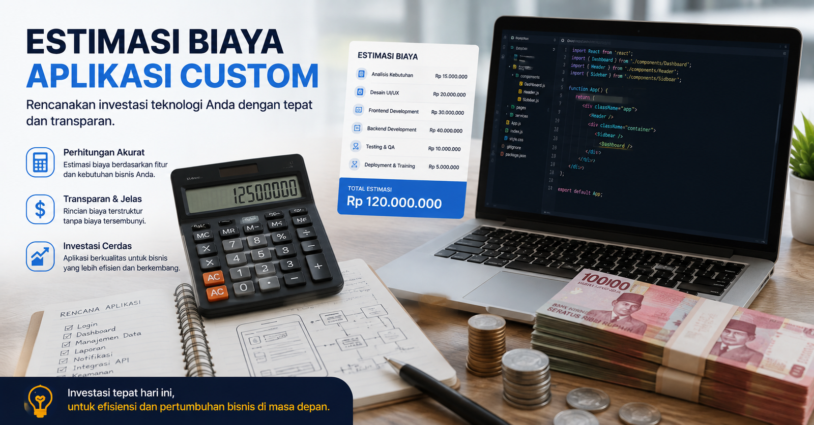 Berapa Biaya Bikin Aplikasi di 2026? Panduan Estimasi Realistis untuk Pengusaha